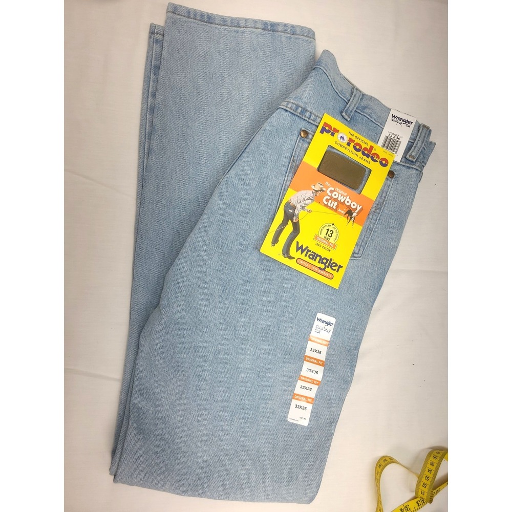 NOS Mens Wrangler Original Cowboy Cut 13MWZ 33x36 Fit Jeans Pro Rodeo Western